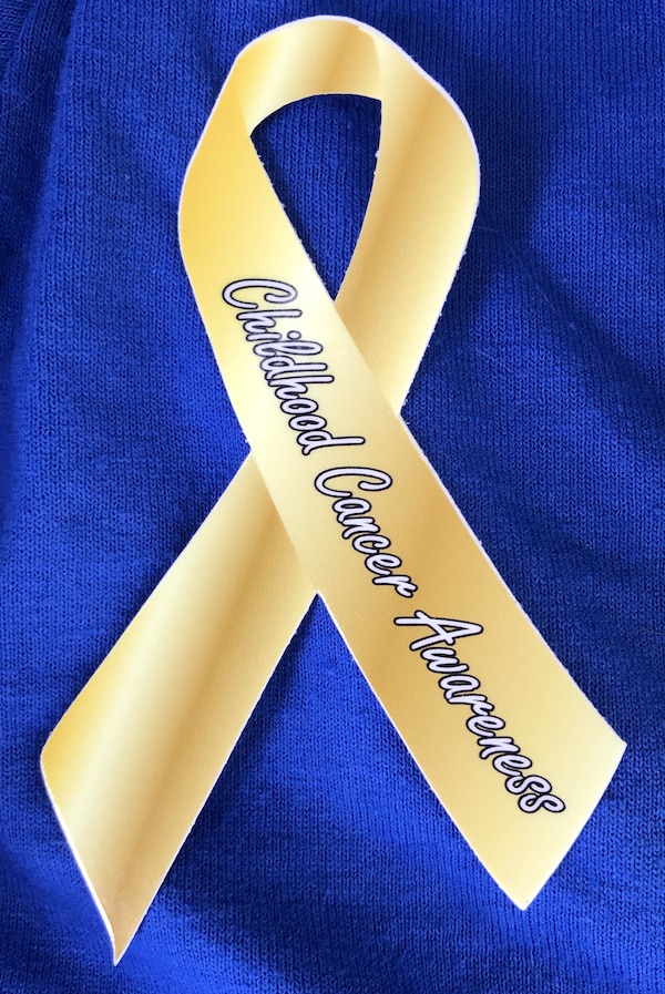 childhood cancer awareness gold ribbon